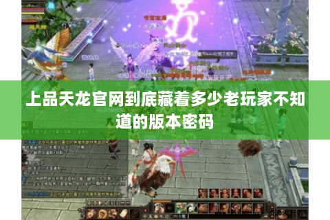 上品天龙官网到底藏着多少老玩家不知道的版本密码 上品天龙官网到底藏着多少老玩家不知道的版本密码