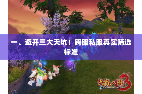 一、避开三大天坑!跨服私服真实筛选标准 一、避开三大天坑!跨服私服真实筛选标准