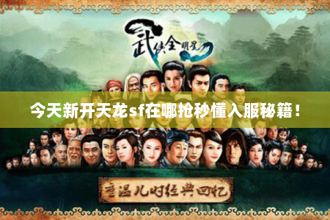 今天新开天龙sf在哪抢秒懂入服秘籍！