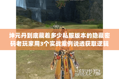 坤元丹到底藏着多少私服版本的隐藏密码老玩家用3个实战案例说透获取逻辑