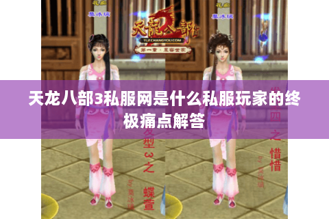 天龙八部3私服网是什么私服玩家的终极痛点解答