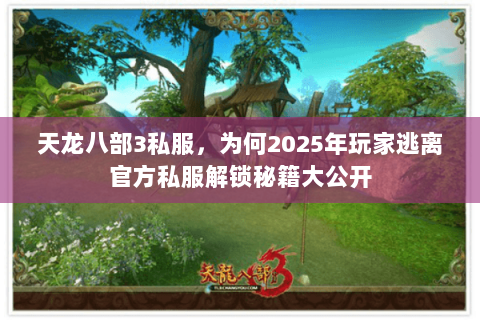 天龙八部3私服,为何2025年玩家逃离官方私服解锁秘籍大公开 天龙八部3私服,为何2025年玩家逃离官方私服解锁秘籍大公开