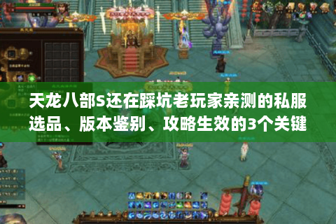 天龙八部S还在踩坑老玩家亲测的私服选品、版本鉴别、攻略生效的3个关键