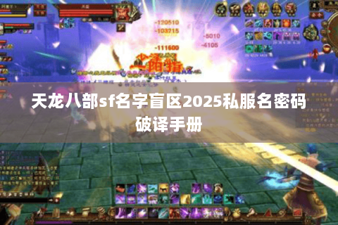 天龙八部sf名字盲区2025私服名密码破译手册 天龙八部sf名字盲区2025私服名密码破译手册