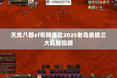 天龙八部sf布网遇坑2025老鸟亲拆三大私服陷阱