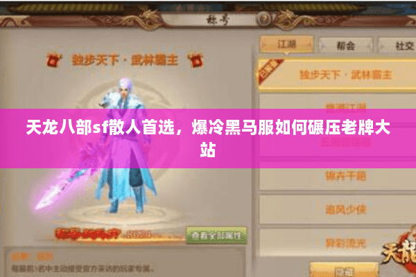 天龙八部sf散人首选，爆冷黑马服如何碾压老牌大站