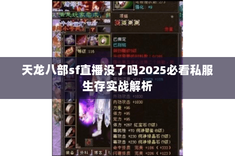 天龙八部sf直播没了吗2025必看私服生存实战解析