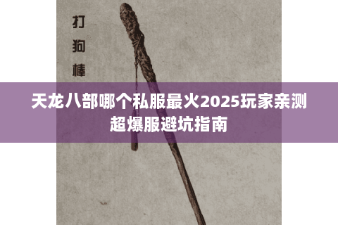 天龙八部哪个私服最火2025玩家亲测超爆服避坑指南