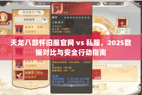 天龙八部怀旧服官网 vs 私服,2025数据对比与安全行动指南 天龙八部怀旧服官网 vs 私服,2025数据对比与安全行动指南