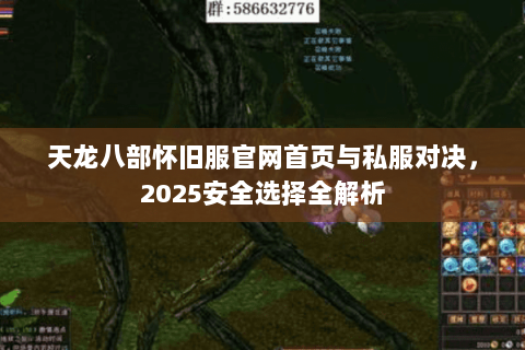 天龙八部怀旧服官网首页与私服对决，2025安全选择全解析