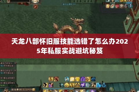 天龙八部怀旧服技能选错了怎么办2025年私服实战避坑秘笈 天龙八部怀旧服技能选错了怎么办2025年私服实战避坑秘笈